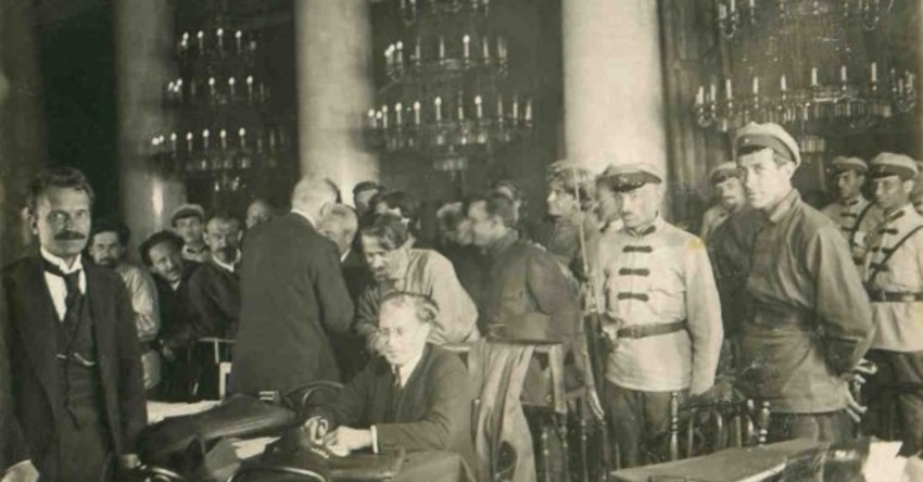 Выставка «Судебный процесс над эсерами. 1922 г.»