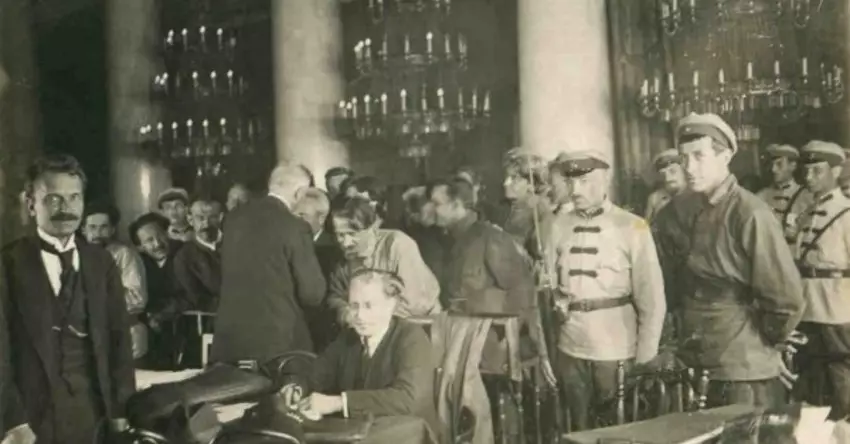 Выставка «Судебный процесс над эсерами. 1922 г.»
