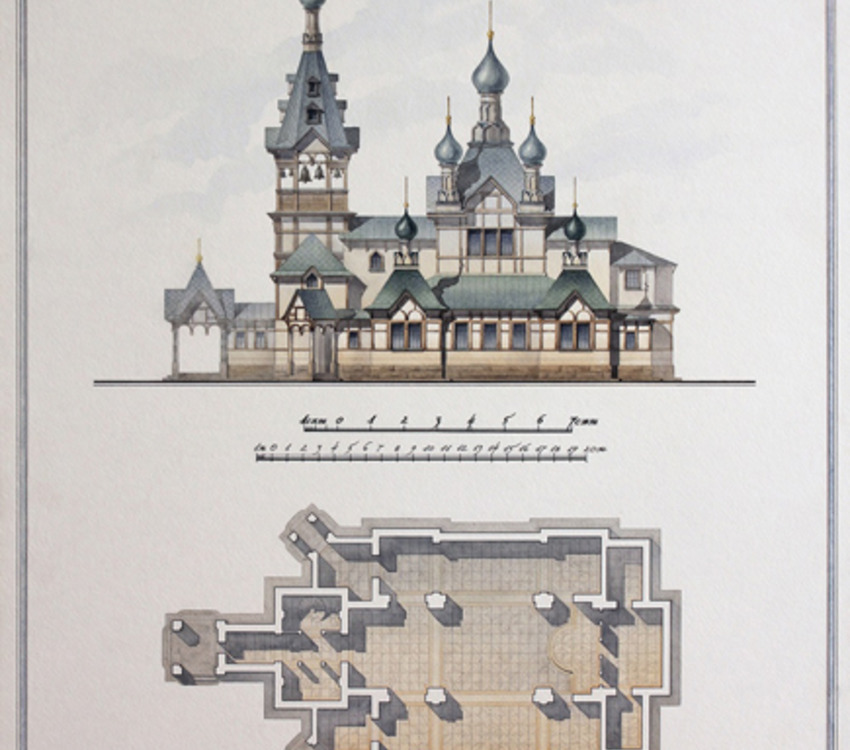 Выставка «Храмоздание. Архитектурная графика, макеты»