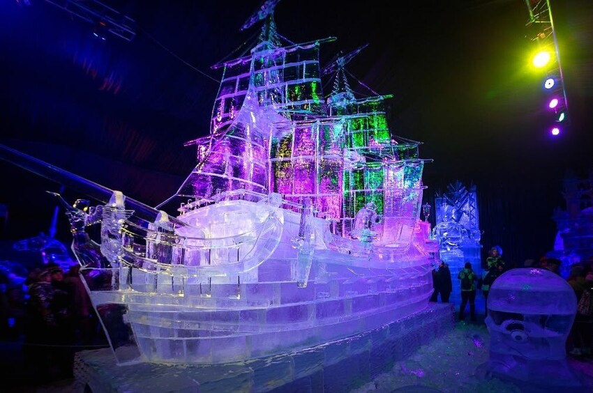 Подсветка ледяных скульптур