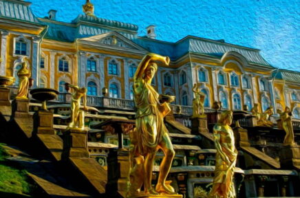 Автобусная экскурсия «Большой и Малый дворец. Парк и фонтаны Петергофа»