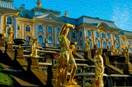 Автобусная экскурсия «Большой и Малый дворец. Парк и фонтаны Петергофа»