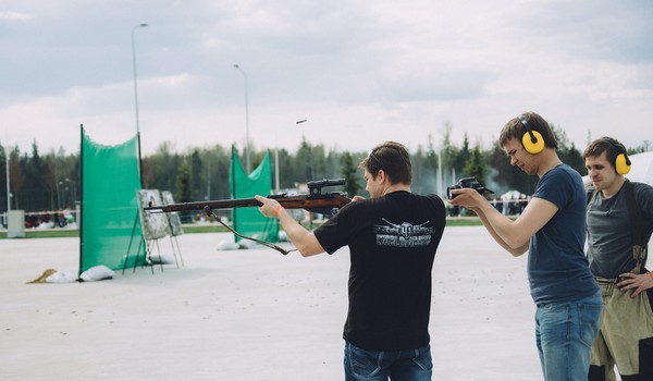 Тир на празднике День танкиста в Парке Патриот