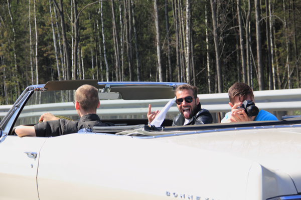 Колонна Ретро-автомобилей