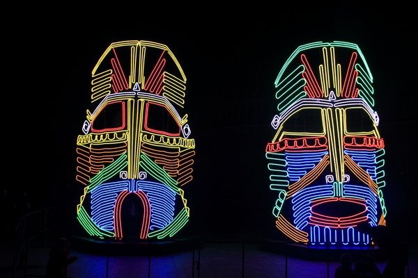 Индейские маски. Фестиваль Круг света 2014 в Царицыно.