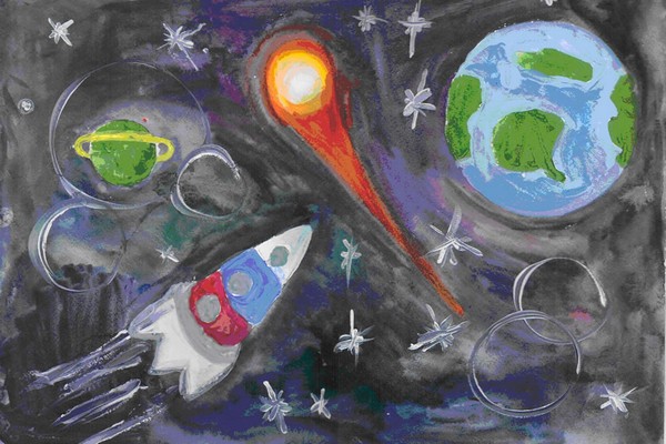 Выставка «Объединенные космосом» в Государственной детской библиотеке