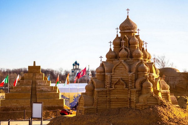 Выставка песчаных скульптур «Волшебный мир песка» в Коломенском