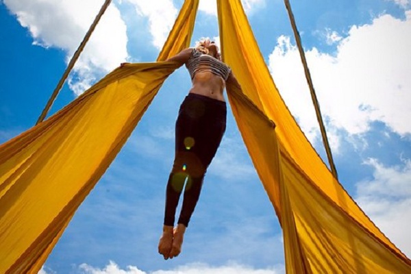 Фестиваль воздушной гимнастики на набережной спорткомплекса «Лужники»