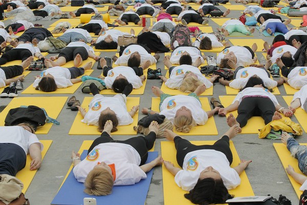 II Международный День йоги в парке Горького