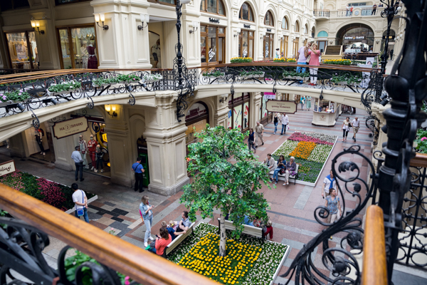 Фестиваль живых цветов в ГУМе