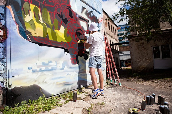 Конкурс граффити в арт-пространстве «Авиатор»