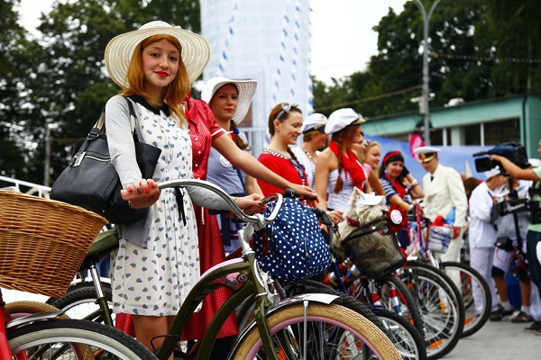 Велопарад «Леди на велосипеде — 2016» в парке «Сокольники»