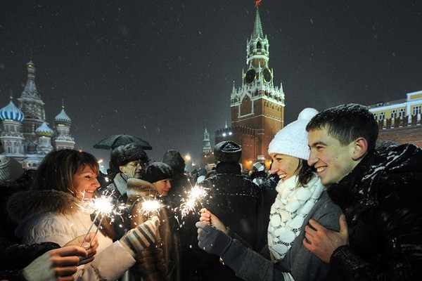 Новогодняя ночь на Красной площади