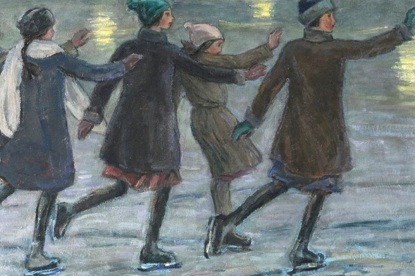 Вечеринка в стиле 60-х на катке в парке Горького