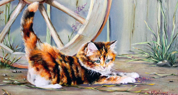 «Котик-шалун» — мастер-класс по живописи маслом