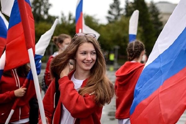 День российского флага в Парке Победы