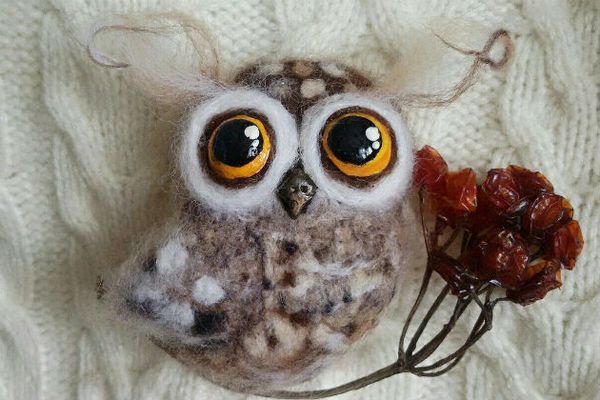 Мастер-класс по валянию брошки из шерсти для детей (от 10 лет) и взрослых