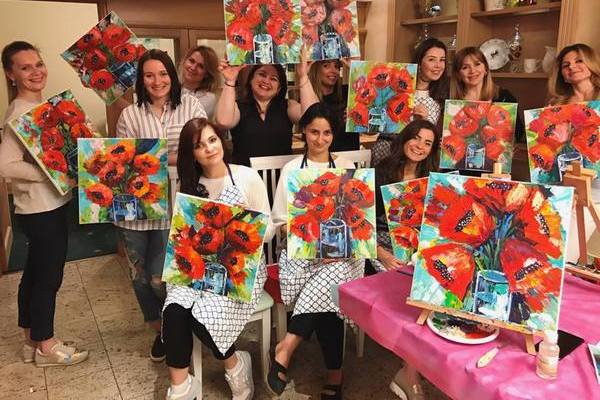 Арт-вечеринка Draw Up Studio: «Плавучая деревня»