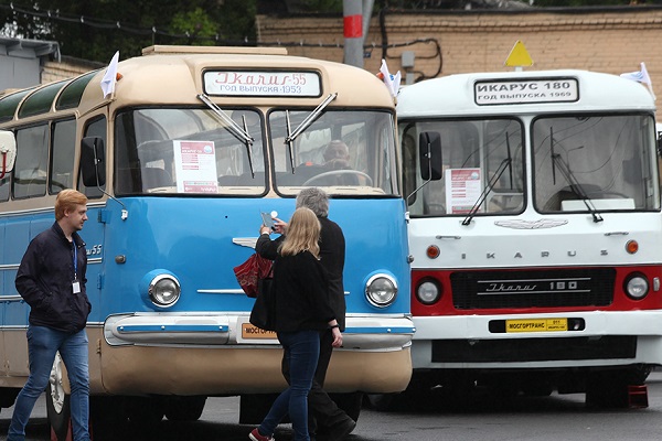 Выставка «Ikarus: 50 лет на московских маршрутах»