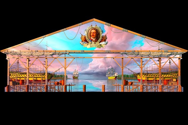 Мультимедийное шоу на фасаде ЦВЗ «Манеж»