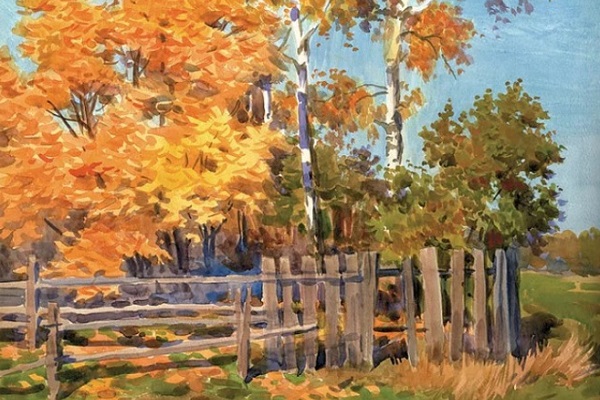 Выставка акварели Сергея Андрияки «Природа и растения России»