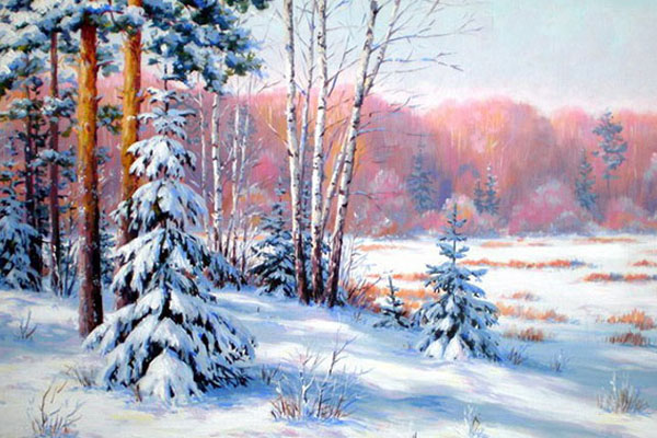 Мастер-класс по живописи «Зимний пейзаж»