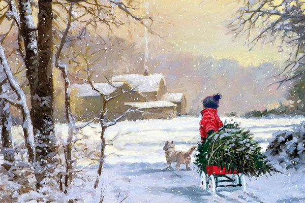 Мастер-класс по живописи «Зимний пейзаж»