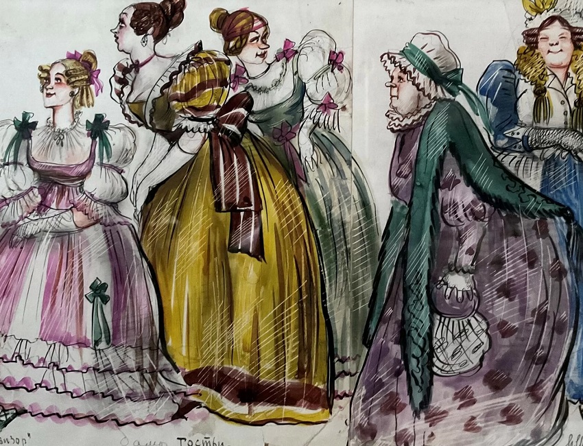 Выставка театральной графики Ирины Штенберг «К 180-летию классической постановки пьесы «Ревизор»»