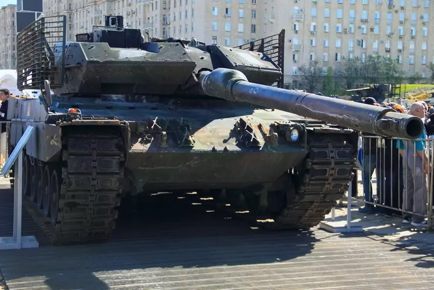Выставка трофейной техники на Поклонной горе