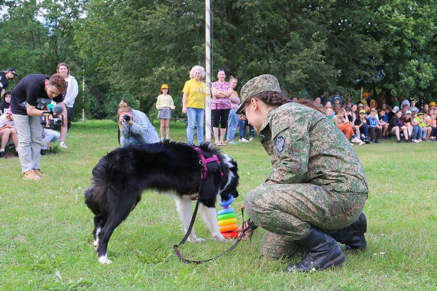 Показательные выступления кинологов Федеральной таможенной службы