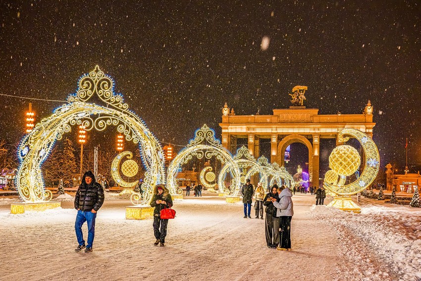 Иллюминация на ВДНХ