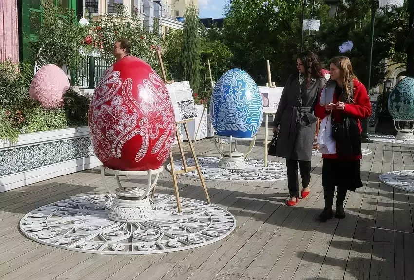 🎨🌸 Фестиваль «Пасхальный дар» на Тверской площади