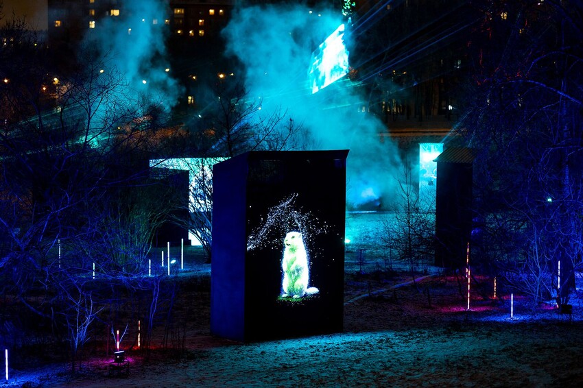 На Воробьевых горах покажут световые представления в рамках фестиваля «Зима в Москве»