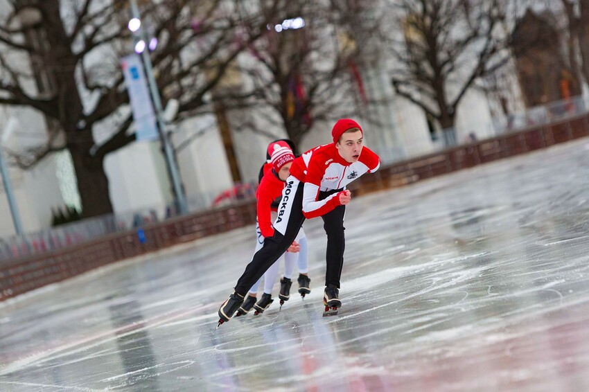 Фестиваль конькобежного спорта «Московские молнии» на ВДНХ