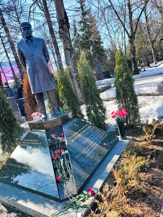 Фото могилы В.Ф. Жириновского на Новодевичьем кладбище