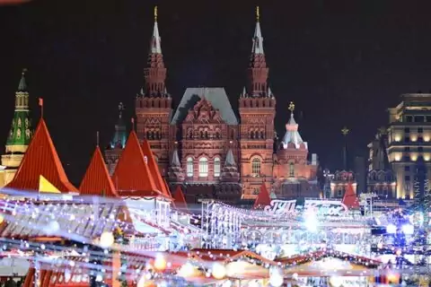 Рождественская ярмарка на Красной площади