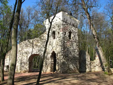 Башня-руина в парке Царицыно