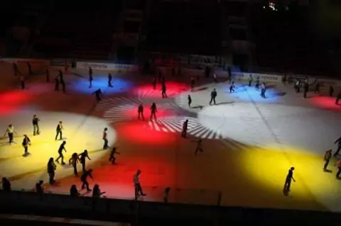Ночной каток в Ледовом дворце ЦСКА