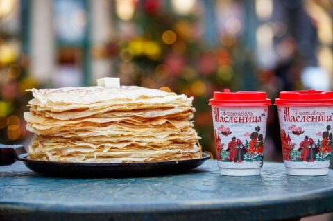 Гастрономические мастер-классы в честь празднования масленицы на площадках фестиваля «Зима в Москве»