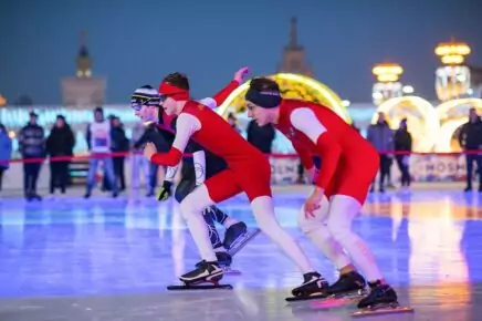 Фестиваль конькобежного спорта «Московские молнии» на ВДНХ