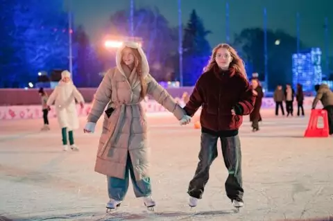 Новогодняя программа в зимние каникулы на новогодней площадке Воробьевых гор