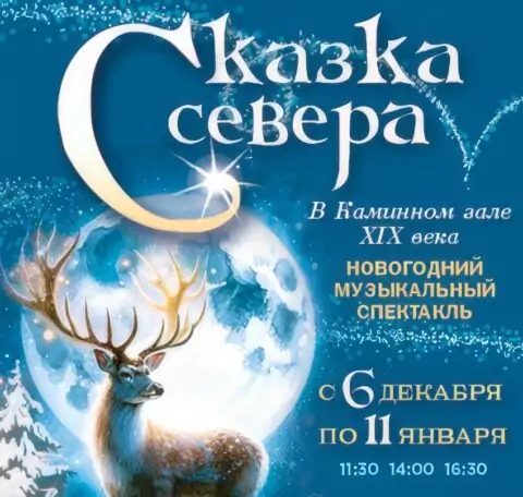 Новогодняя елка в Каминном зале ХIX века «Сказка Севера»