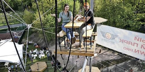 Веревочный панд-парк «Sky Town» на ВДНХ