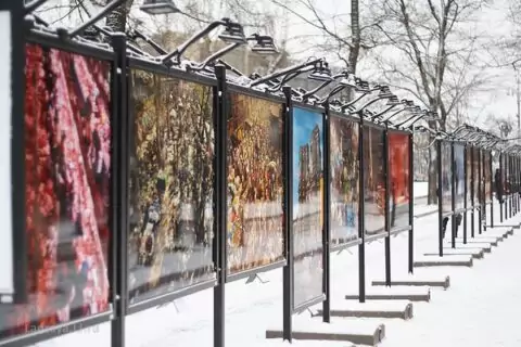 Фотовыставка под открытым небом «Рынки мира» на Тверском бульваре